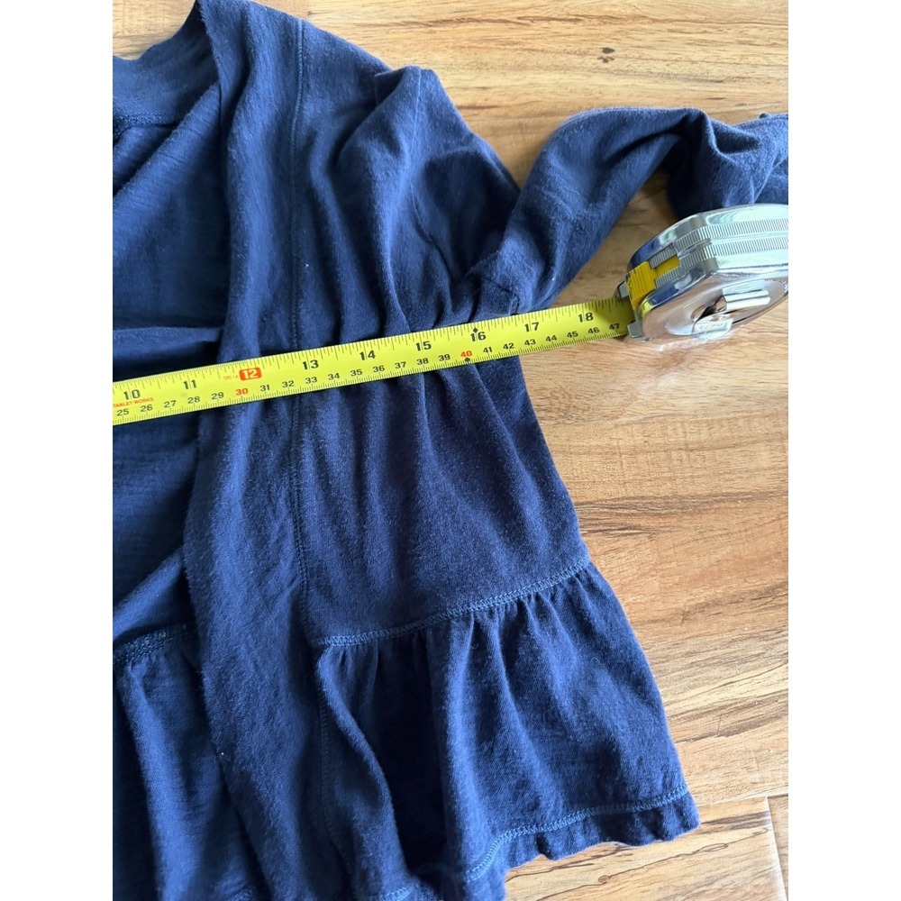 American Eagle Navy Blue Open Front Jersey Cardigan Lightweight Casual Layer S/P - Picture 7 of 9